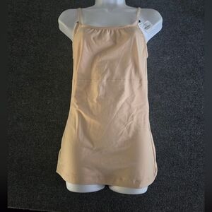 Maidenform Cream Dress Spaghetti Strap Large NWT